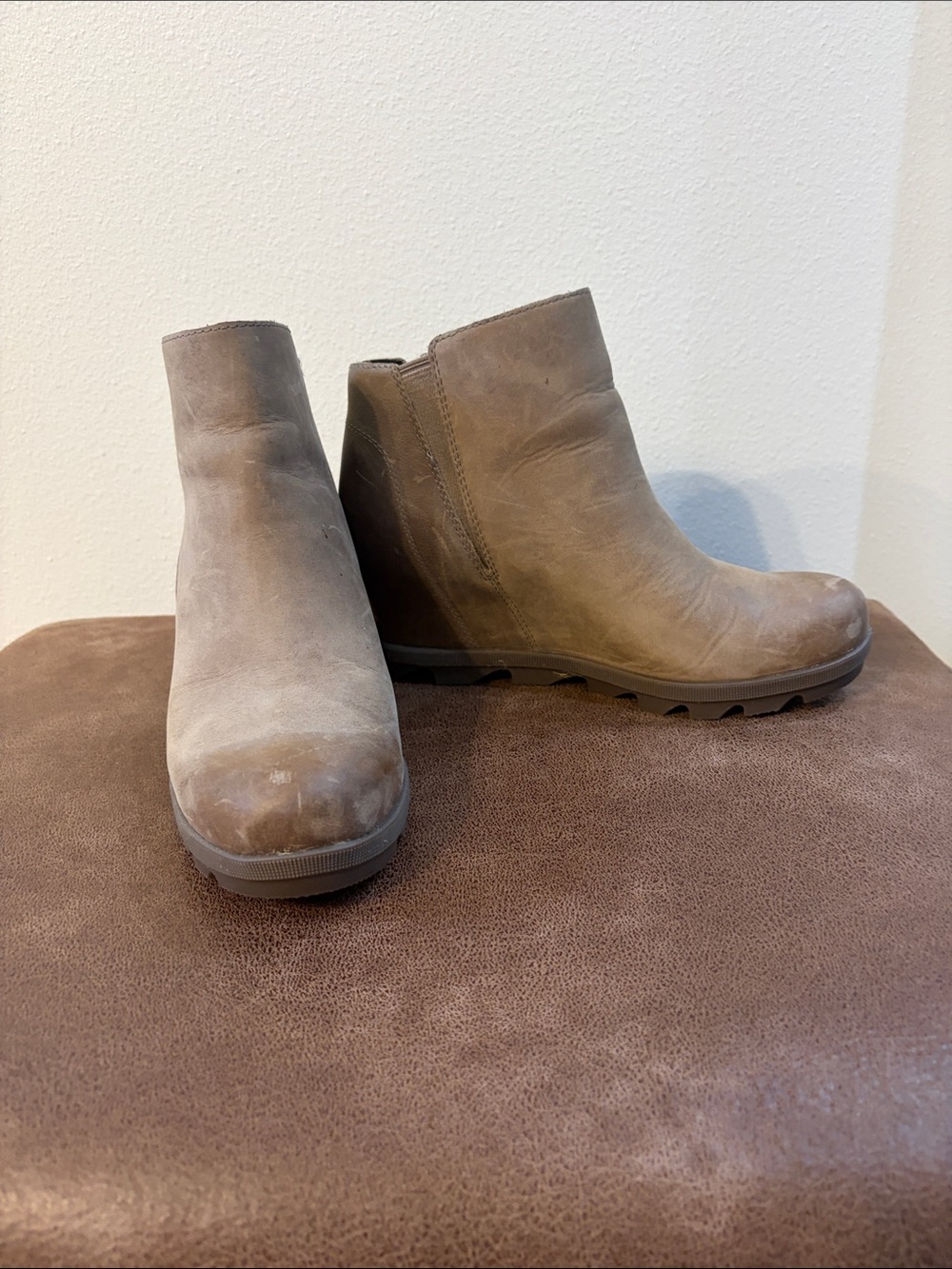 Sorel Women's Taupe Wedge Ankle Boots